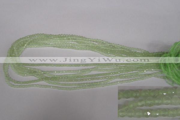 CTG302 15.5 inches 3mm faceted round ting prehnite agate beads
