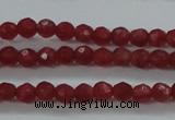 CTG404 15.5 inches 2mm faceted round tiny dyed candy jade beads