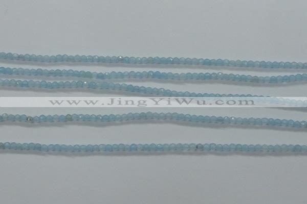 CTG408 15.5 inches 2mm faceted round tiny dyed candy jade beads