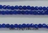CTG412 15.5 inches 2mm faceted round tiny dyed candy jade beads