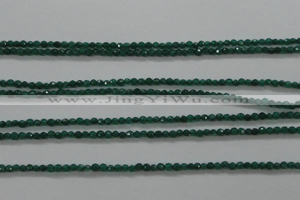 CTG415 15.5 inches 2mm faceted round tiny dyed candy jade beads