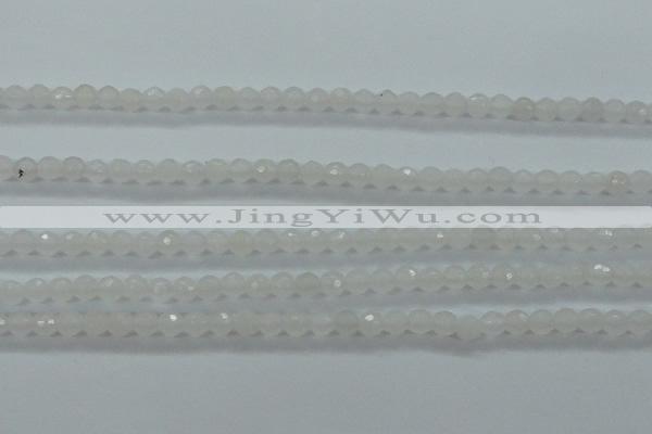 CTG420 15.5 inches 3mm faceted round tiny dyed candy jade beads