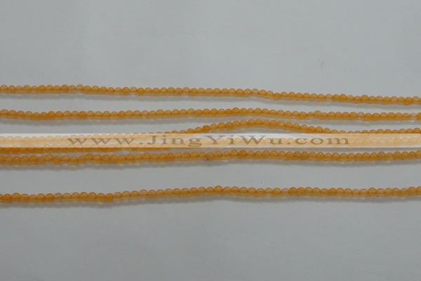 CTG431 15.5 inches 2mm round tiny dyed candy jade beads wholesale