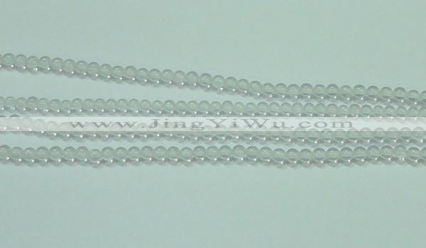 CTG44 15.5 inches 2mm round tiny white crystal beads wholesale