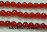 CTG52 15.5 inches 2mm round grade AA tiny red agate beads wholesale