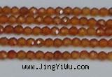 CTG615 15.5 inches 2mm faceted round orange garnet beads
