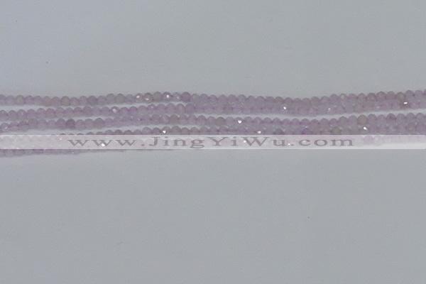 CTG621 15.5 inches 2mm faceted round lavender amethyst beads