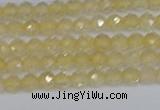 CTG624 15.5 inches 3mm faceted round citrine gemstone beads