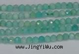 CTG647 15.5 inches 2mm faceted round Peru amazonite beads