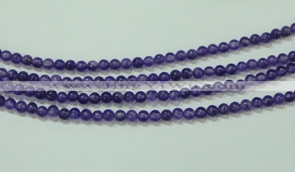 CTG65 15.5 inches 3mm round tiny dyed white jade beads wholesale
