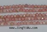 CTG653 15.5 inches 2mm faceted round Argentina rhodochrosite beads