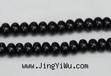 CTO118 15.5 inches 6*10mm rondelle black tourmaline beads