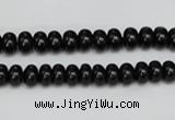 CTO119 15.5 inches 7*11mm rondelle black tourmaline beads