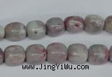 CTO220 15.5 inches 9*11mm nugget pink tourmaline gemstone beads
