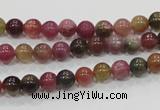 CTO62 15.5 inches 6mm round natural tourmaline gemstone beads