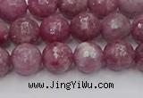CTO658 15.5 inches 8mm faceted round Chinese tourmaline beads