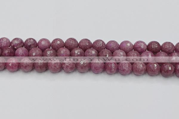 CTO661 15.5 inches 14mm faceted round Chinese tourmaline beads