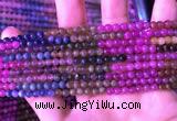 CTO665 15.5 inches 4mm round natural tourmaline gemstone beads