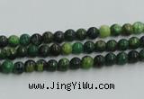 CTP01 15.5 inches 4mm round yellow green pine gemstone beads wholesale