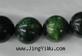 CTP207 15.5 inches 18mm round yellow pine turquoise beads wholesale