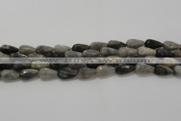 CTR120 15.5 inches 10*20mm faceted teardrop labradorite beads