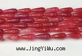 CTR403 15.5 inches 8*20mm teardrop agate beads wholesale