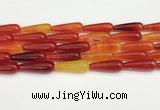 CTR418 15.5 inches 10*30mm teardrop agate beads wholesale