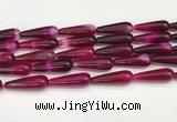 CTR420 15.5 inches 10*30mm teardrop agate beads wholesale