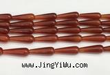 CTR422 15.5 inches 10*30mm teardrop agate beads wholesale