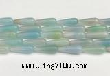 CTR424 15.5 inches 10*30mm teardrop agate beads wholesale