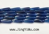 CTR428 15.5 inches 10*30mm teardrop agate beads wholesale