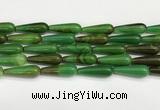 CTR432 15.5 inches 10*30mm teardrop agate beads wholesale