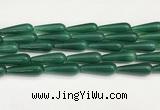 CTR433 15.5 inches 10*30mm teardrop agate beads wholesale