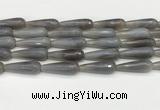 CTR450 15.5 inches 10*30mm faceted teardrop agate beads wholesale
