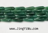 CTR461 15.5 inches 10*30mm faceted teardrop agate beads wholesale