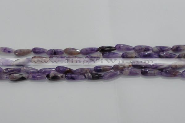 CTR71 15.5 inches 6*16mm faceted teardrop dogtooth amethyst beads