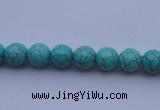 CTU02 15.5 inches 6mm round blue turquoise strand beads Wholesale