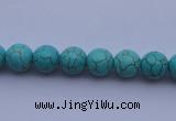 CTU03 15.5 inches 8mm round blue turquoise strand beads Wholesale