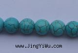 CTU07 15.5 inches 16mm round blue turquoise strand beads Wholesale