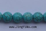 CTU09 15.5 inches 20mm round blue turquoise strand beads Wholesale