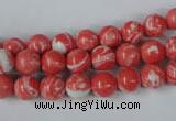 CTU1002 15.5 inches 8mm round synthetic turquoise beads wholesale