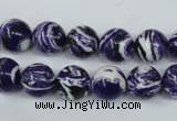CTU1083 15.5 inches 10mm round synthetic turquoise beads wholesale