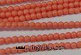 CTU1310 15.5 inches 3mm round synthetic turquoise beads