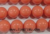 CTU1316 15.5 inches 14mm round synthetic turquoise beads
