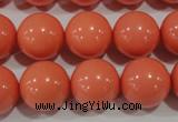 CTU1317 15.5 inches 16mm round synthetic turquoise beads