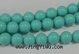 CTU1383 15.5 inches 8mm round synthetic turquoise beads
