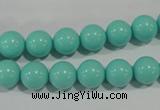 CTU1384 15.5 inches 10mm round synthetic turquoise beads