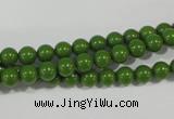CTU1392 15.5 inches 6mm round synthetic turquoise beads