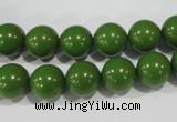 CTU1395 15.5 inches 12mm round synthetic turquoise beads