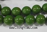 CTU1396 15.5 inches 14mm round synthetic turquoise beads